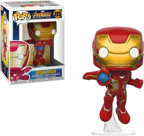 Vista 3 de POP Marvel: Avengers Infinity War - Figura de vinilo de Iron Man Funko (paquete con funda protectora de caja compatible)