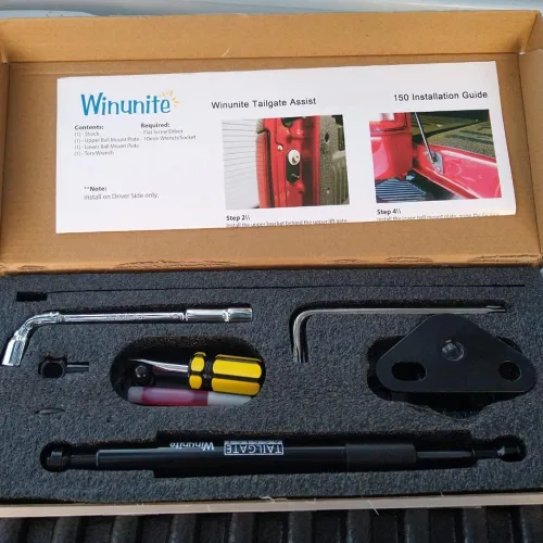 Vista 4 de Winunite Compatible con F150 2015-2025 Asistente de Compuerta Trasera – Material de Acero Inoxidable, Descenso Controlado Silencioso, No Más
