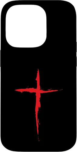 Vista 17 de Funda con Crucifijo de Símbolo Religioso de la Cruz Roja Sangre para iPhone 16