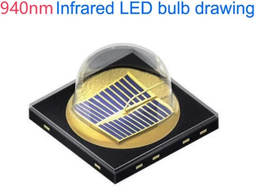 Vista 2 de 940nm IR linterna infrarroja iluminador linterna, 940nm IR iluminador linterna linterna visión nocturna, 940nm linterna infrarroja para caza, cámara