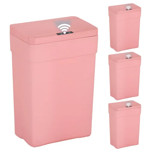 Vista 10 de BestOffice Bote de basura automático de 13 galones para cocina, sin contacto, de alta capacidad, con tapa, para dormitorio, baño, hogar, oficina, 50