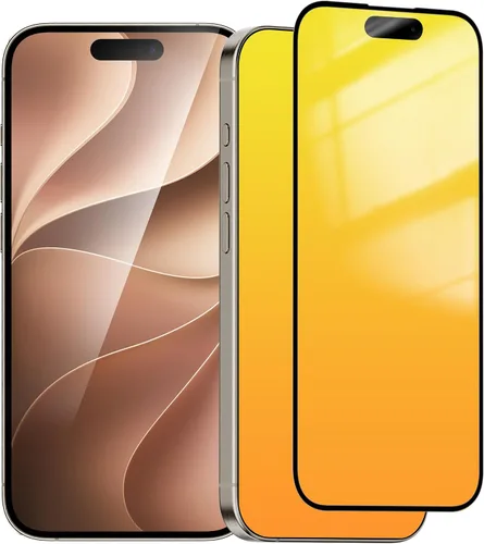 Vista 18 de Protector de pantalla de privacidad para iPhone 14/13/13 Pro para iPhone 14 / 13 / 13 Pro (dorado)