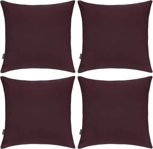 Vista 23 de Coddsmz Paquete de 4 fundas decorativas de 100% algodón para cojín cuadrado, funda de almohada de color liso para bricolaje, para sofá y dormitorio