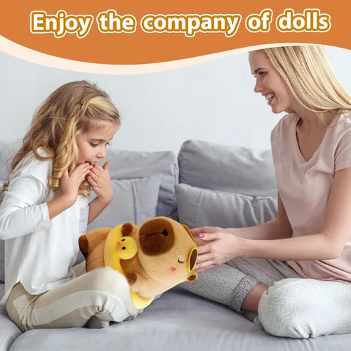 Vista 4 de Capybara - Lindo animal de peluche Capybara de 12 pulgadas, bonito animal de peluche Capibaras Peluches Capybara, regalo ultra suave para abrazar