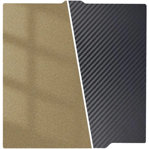 Vista 27 de Placa de construcción mejorada de 120x120mm, cama de impresión PET+PEI lisa/texturizada, placa de construcción de acero con resorte de doble cara