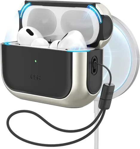 Vista 14 de ESR Funda para AirPods Pro 2, compatible con Funda de Airpods Pro de 2ª/1ª generación (2023/2022/2019), compatible con MagSafe, cubierta
