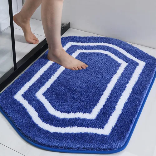 Vista 16 de COSY HOMEER Alfombras de Baño Extra Gruesas para Baño - Juegos de Alfombras Antideslizantes de Lino de Baño Suave Felpa 100% Poliéster Fuerte Sala