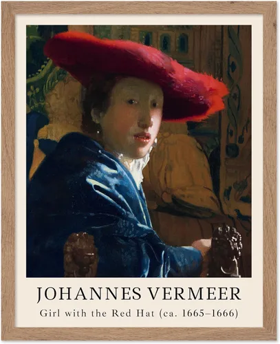 Vista 41 de Poster Master Póster vintage Johannes Vermeer – Impresión de pintura de vista retro de Delft – Vista del arte de Delft – Regalo para hombres