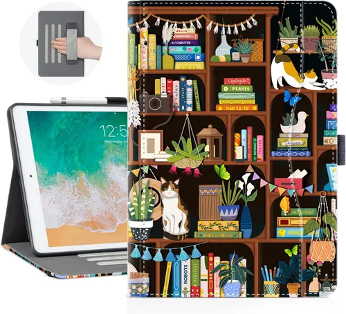 Vista 8 de Vimorco Funda para iPad de 9ª/8ª/7ª generación de 10.2 pulgadas, para iPad Pro de 10.5 pulgadas, para iPad Air de 3ª generación con soporte