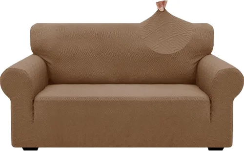 Vista 46 de ZNSAYOTX 1 Funda de silla Jacquard para sala de estar, funda de silla de alta elasticidad con brazos, antideslizante, apta para mascotas, funda