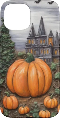 Vista 6 de iPhone 16 Vintage Floral Aesthetic Halloween Pumpkin Fall Autumn Case