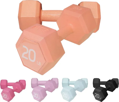 Vista 12 de Juego de pesas para mano de 5/10/15/20/25/36 libras, 5 opciones de colores, pesas libres de ejercicio y fitness, para mujeres y hombres
