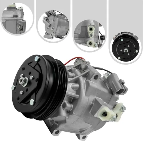 Vista 2 de Compresor de aire acondicionado A/C con kit de embrague CO 11063AC se adapta a 2000 2001 2002 2003 2004 2005Toyota Echo 1.5L, 100% estilo original