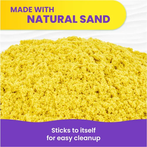 Vista 14 de Kinetic Sand, Paquete de 20 huevos con arena de juego roja, amarilla y azul de 3.3 libras para caza de huevos, recuerdos de fiesta y bolsas