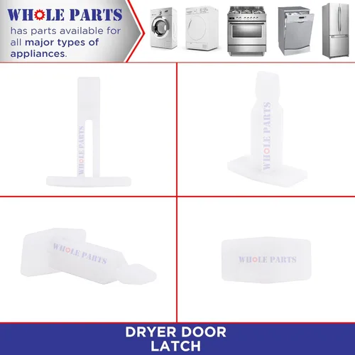 Vista 5 de Pestillo de puerta de secadora Whole Parts mejorado # 00491673 – Reemplazo y compatible con algunos secadores Bosch – Reemplaza AP3740824, 1107391