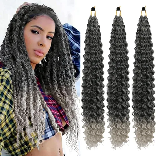 Vista 13 de 3 trenzas de ganchillo Passion Twist, cabello sintético preseparado para trenzar de 14 pulgadas, 3 paquetes de cabello trenzado pretrenzado