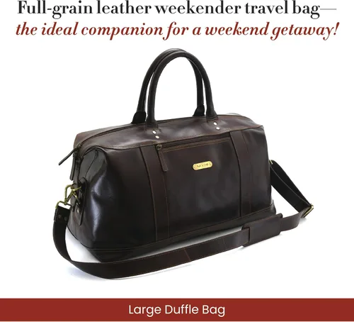 Vista 5 de Style N Craft Overnight, Contemporary Weekend Travel Leather Duffle Bag