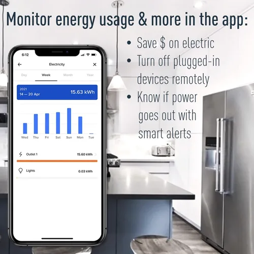 Vista 4 de Legrand Radiant WNP20 - Regulador inteligente universal enchufable con Netatmo, compatible con Alexa, Google Assistant y Apple HomeKit, blanco
