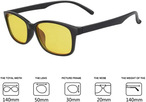 Vista 7 de Gafas de bloqueo de luz azul/rayo, gafas de bloqueo antirreflejo, gafas de lectura de pantalla digital, gafas de navegación