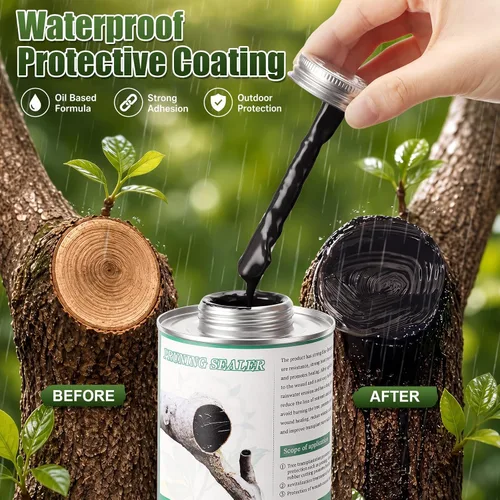 Vista 4 de Kit sellador de heridas de árbol negro de 16 onzas, transparente No tejido