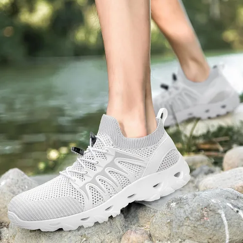 Vista 5 de Alibress Zapatos de agua para mujeres y hombres, zapatos acuáticos de secado rápido, zapatos de agua para senderismo, zapatos de playa para mujer