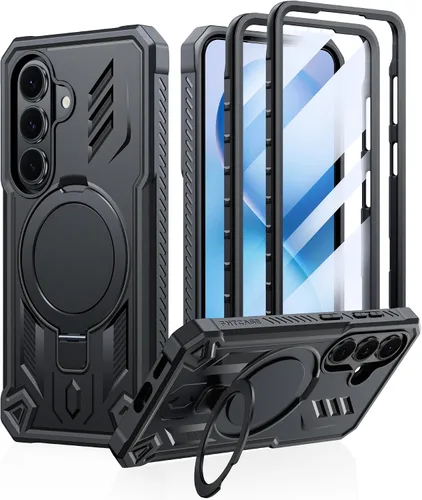 Vista 8 de FNTCASE Funda para iPhone Air Phone Case: Compatible con MagSafe Protector de pantalla integrado Soporte con grado militar a prueba de caídas