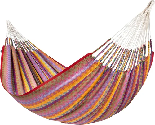Vista 29 de LA SIESTA Flora Zebra - Hamaca clásica doble de algodón orgánico Cebra