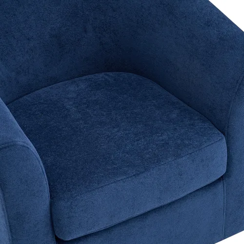Vista 13 de Christopher Knight Home Coles Silla giratoria de terciopelo de 360°, silla giratoria de barril para sala de estar con marco de hierro, silla de club