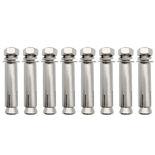 Vista 8 de Pernos de expansión, 304 Acero Inoxidable Externo Tuerca Hexagonal Tornillo de Expansión Pernos de Manga Ancla M6x60mm 8Pcs