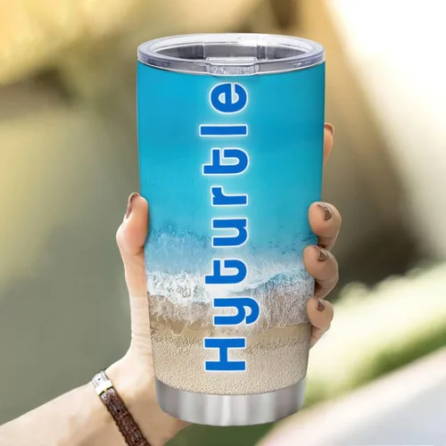 Vista 6 de Hyturtle Vaso de policía personalizado para hombres, bandera de línea azul delgada para el día del padre, regalos de policía para jubilación
