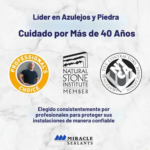 Vista 7 de Sellador penetrante avanzado Miracle Sealants 511 H2O Plus para encimeras, piedra, baldosas y lechada, galón