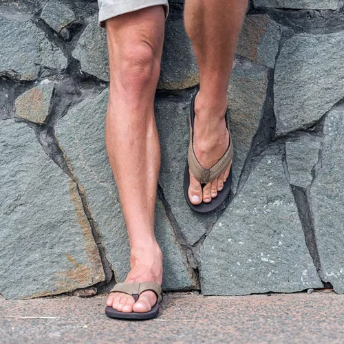 Vista 6 de Sandalias ortopédicas Snapper para hombre, elegantes y cómodas sandalias ortopédicas con soporte de arco biomecánico correa de lona duradera