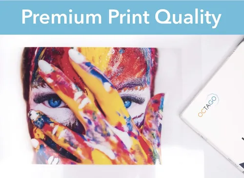 Vista 6 de OCTAGO Película transparente para inyección de tinta – Papel transparente para impresión de retroproyector y serigrafía, hojas gruesas