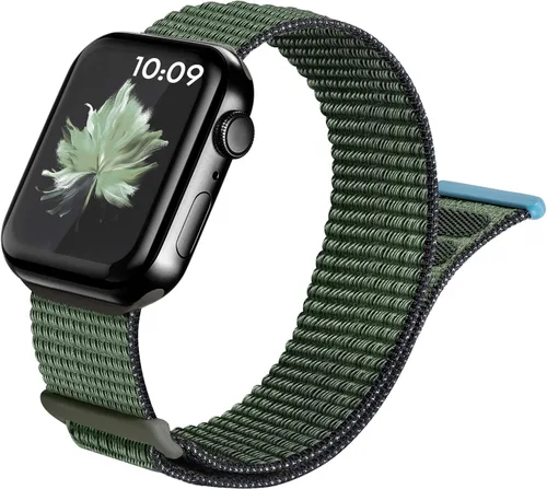 Vista 7 de Paquete de 15 correas deportivas de nailon compatibles con Apple Watch Band de 1.614 in 1.575 in 1.496 in 1.929 in 1.772 in 1.732 in 1.654 in