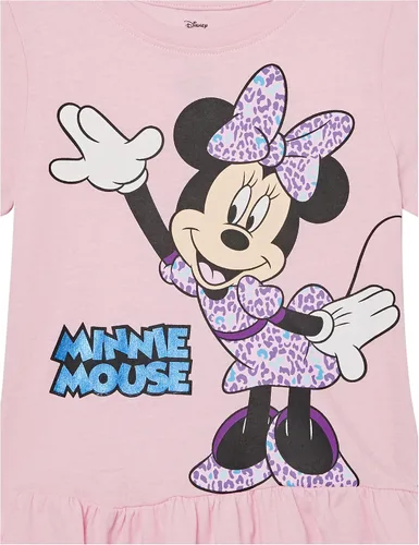 Vista 2 de Disney Vestido de manga corta de Minnie Mouse para niñas 2t-6x