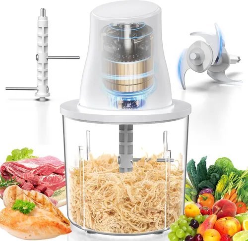 Vista 10 de Herramienta Eléctrica Trituradora de Pollo: Trituradora de Carne Multifuncional de 250W con Presión para Operar de Gran Capacidad - Trituradora
