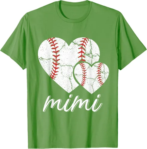 Vista 24 de Camiseta de béisbol Mimi para el Día de la Madre, Negro, S