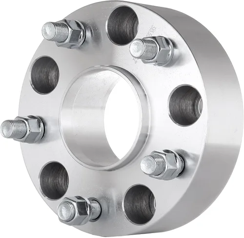 Vista 8 de SCITOO 2 separadores de rueda de 5 x 5.5 pulgadas, adaptadores espaciadores de rueda de 2 pulgadas con pernos de 9/16 de 3.063 in, 5 lengüetas
