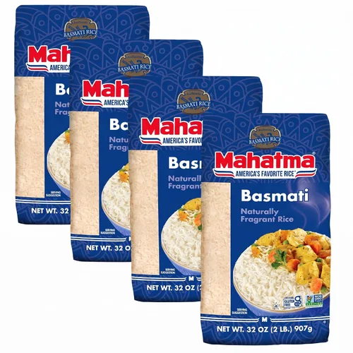 Vista 10 de Mahatma Arroz Basmati, arroz indio fragante, bolsa de 2 libras