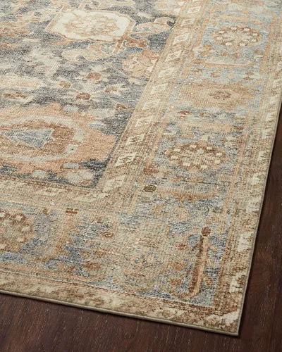 Vista 38 de Loloi Margot - Alfombra de área terracota/laguna de 7'-6" x 9'-6