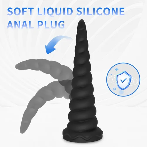 Vista 3 de Ensanchador Anal Entrenador Gran Tapón Anal Cuentas Anales Juguetes Sexuales para Adultos para Mujeres y Hombres, Tapón Anal Grande Cono