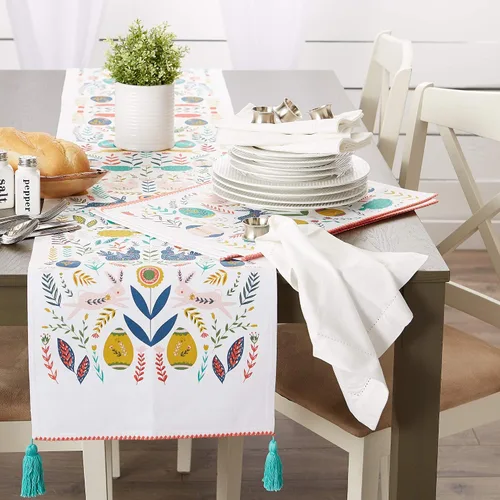 Vista 6 de DII Pascua Folk Garden Cocina Textiles