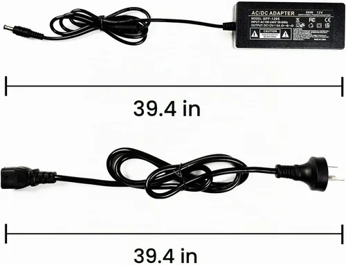 Vista 2 de Fuente de alimentación de neón Adaptador de corriente CC, 12 V, 5 A, 60 W, con certificación UL, adaptador de corriente LED, transformador