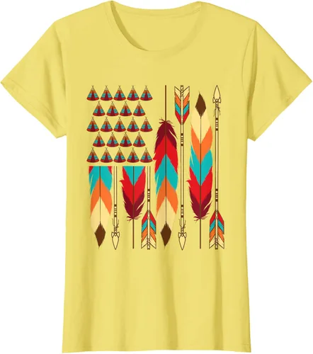 Vista 40 de Native American Bandera - Camiseta de veteranos indígenas del Mes del Orgullo, Negro, S