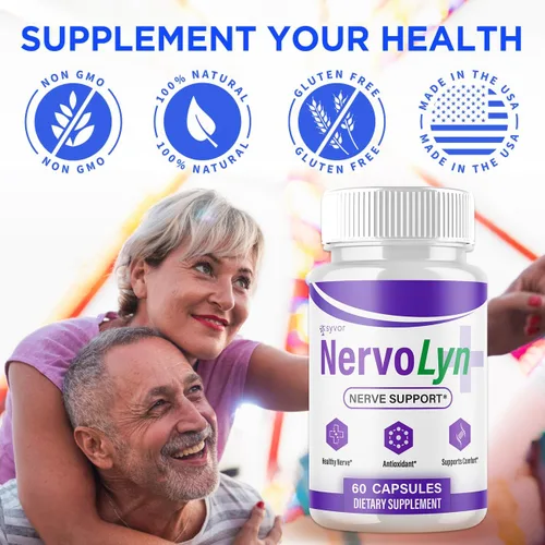 Vista 4 de NervoLyn Capsules, suplemento de apoyo nervioso NervoLyn, paquete de 3, 180