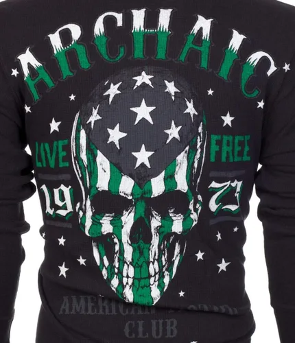 Vista 7 de Archaic by Affliction - Camisa térmica para hombre, color negro