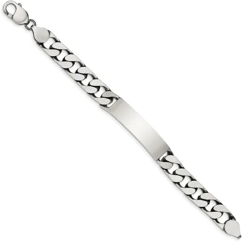 Vista 2 de Black Bow Jewelry - Pulsera para hombre (0.394in, plata de ley antigua)