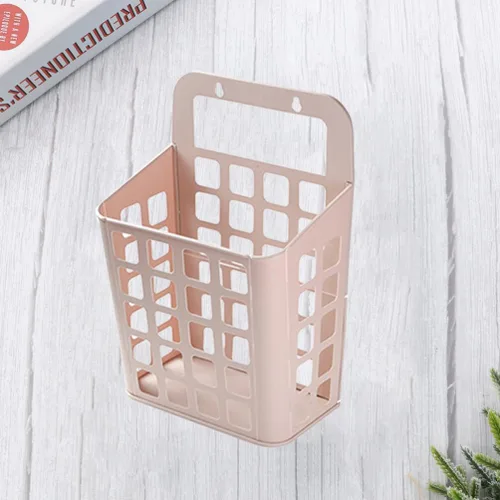Vista 4 de Zerodeko Cesta de plástico para la ropa, rosa, plegable, ligera, 15 x 15 x 12 pulgadas