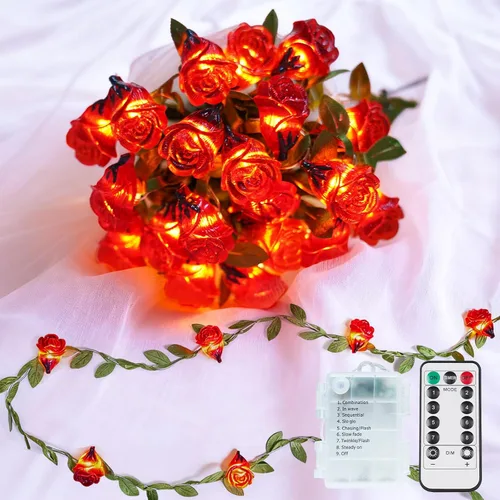 Vista 13 de suddus Luces de calabaza 3D, 40 luces LED de otoño de 12.8 pies, funcionan con pilas con control remoto y 8 modos y temporizador, decoraciones