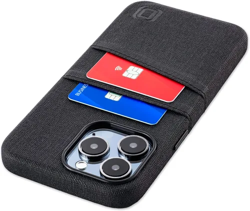 Vista 17 de Dockem Funda para tarjetas para iPhone 15 con placa de metal integrada para montaje magnético y 2 bolsillos para tarjetas: Cartera Luxe M2, piel